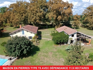 maison en pierres à la vente -   40310  GABARRET, surface 280 m2 vente maison en pierres - UBI475434422